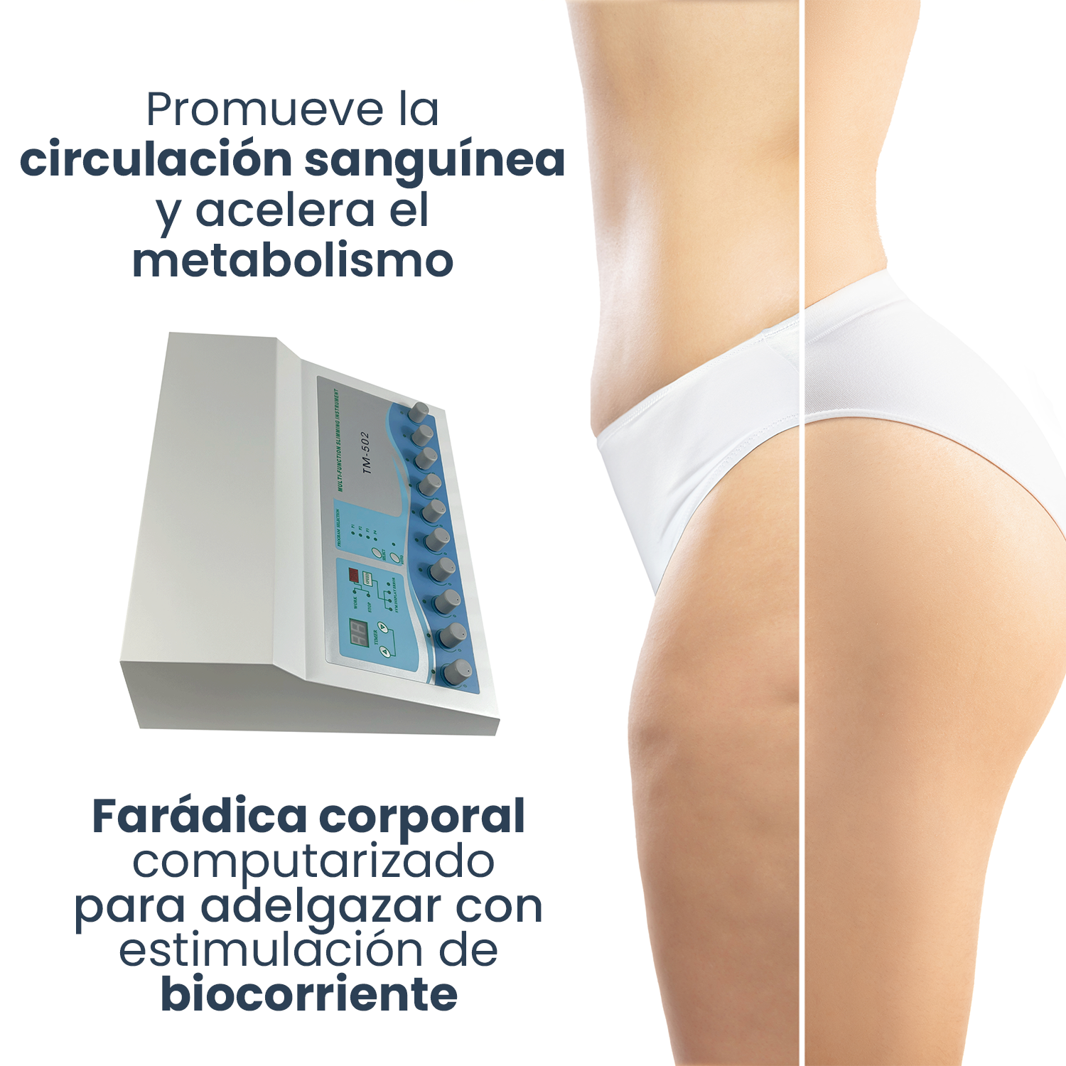 Máquina de estimulador muscular eléctrico de onda rusa – Lazzybeauty